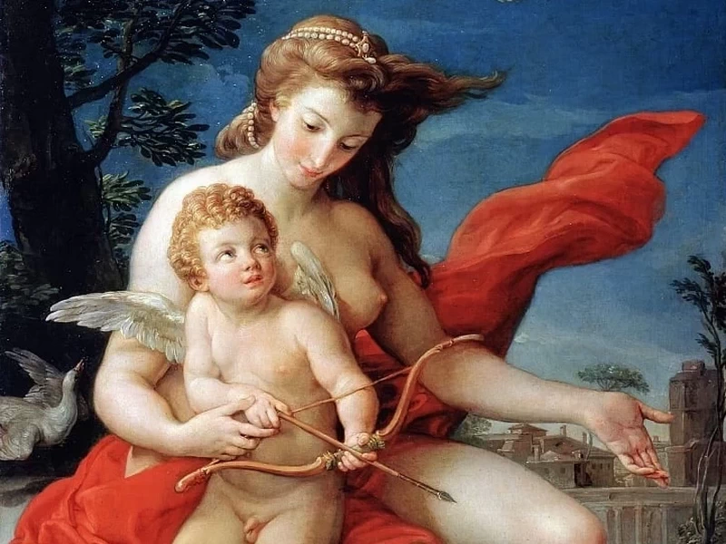 1708-Pompeo Girolamo Batoni - Venere e Cupido - Arkhangelsk Cathedral Museum, Moscow